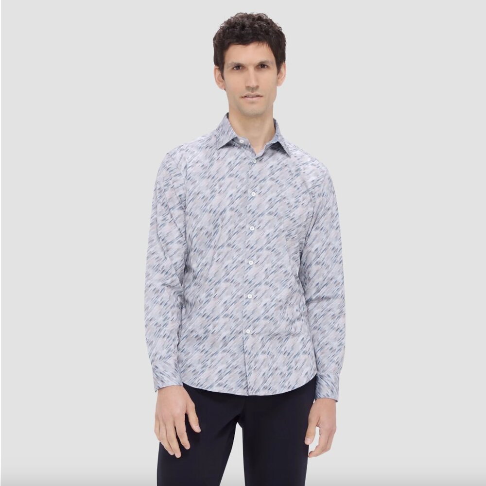 Bugatchi Jimmy Double Sided Abstract OoohCotton Dress Shirt button down XXL